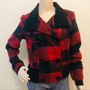 Forever Audrey Red Plaid Jacket